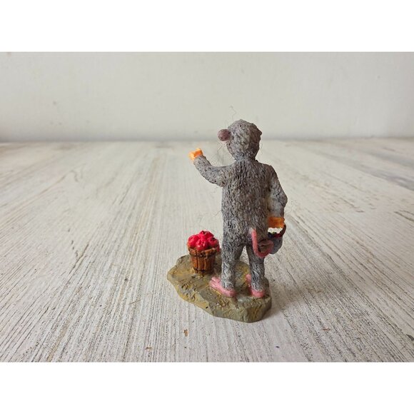 Lemax look out bobbing apples mouse trick or treat rat Halloween village boy fig - Picture 2 of 6